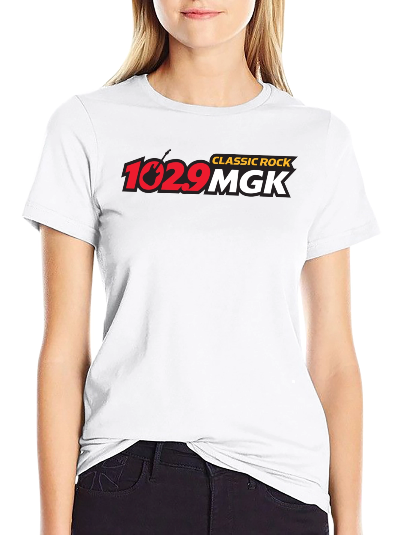 Camiseta Negra Clásica Rock 102.9 MGK