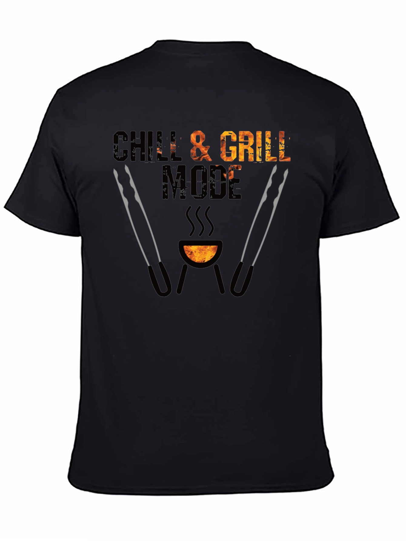 Camiseta Negra Chill & Grill Mode