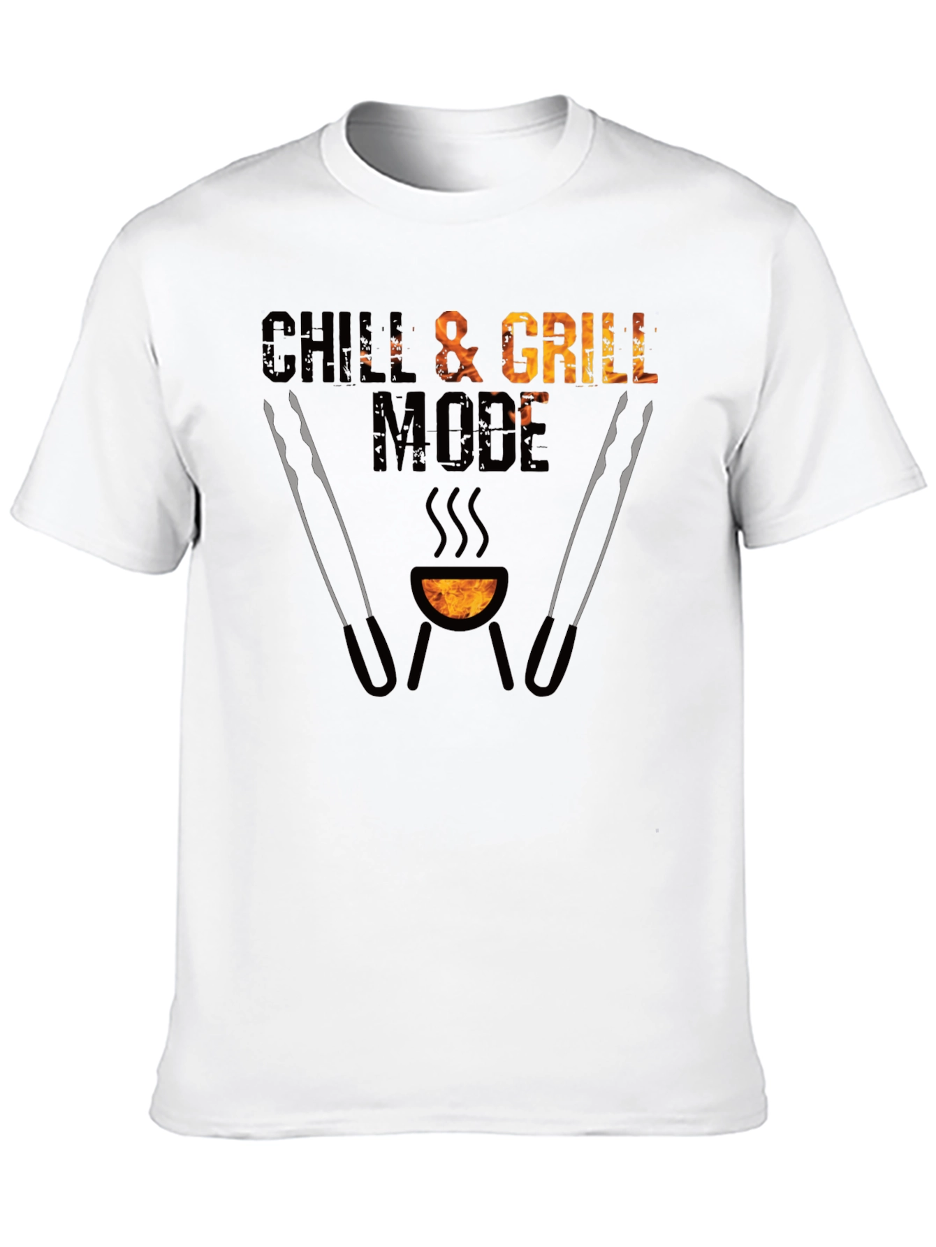 Camiseta Negra Chill & Grill Mode