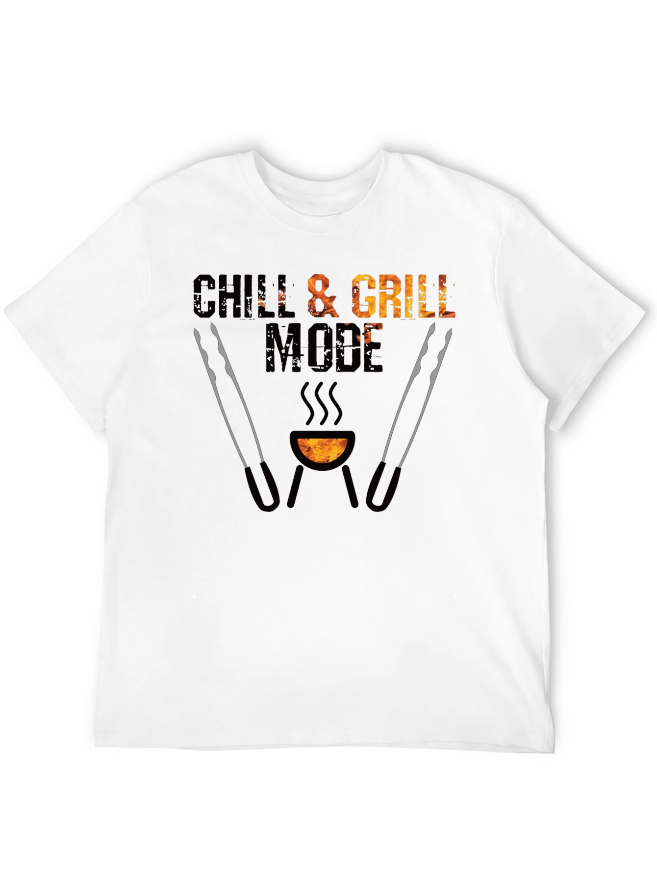 Camiseta Negra Chill & Grill Mode
