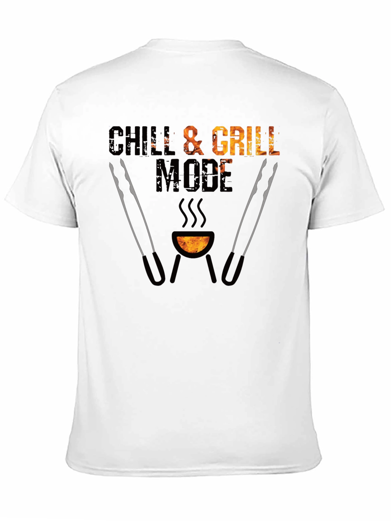 Camiseta Negra Chill & Grill Mode