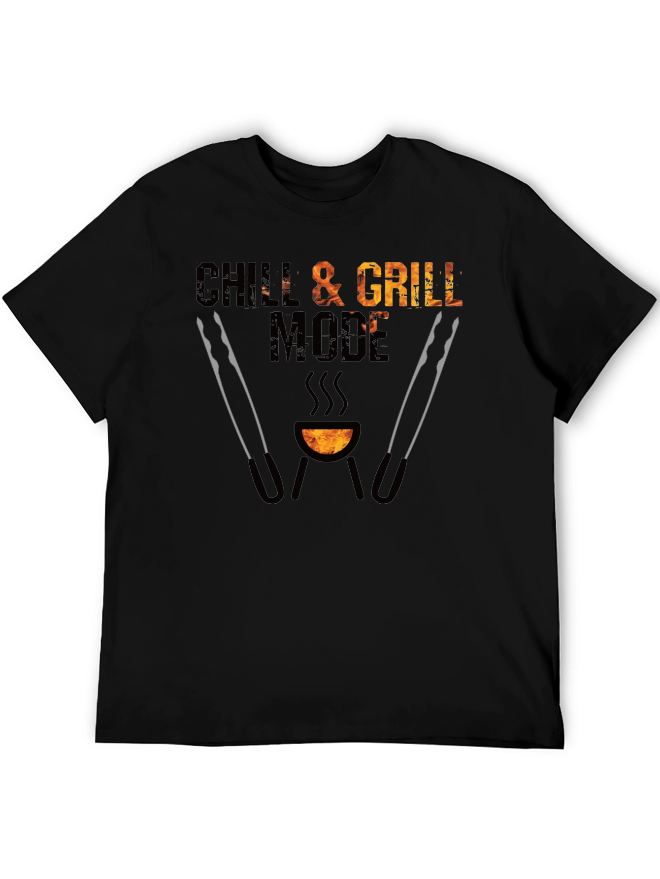 Camiseta Negra Chill & Grill Mode