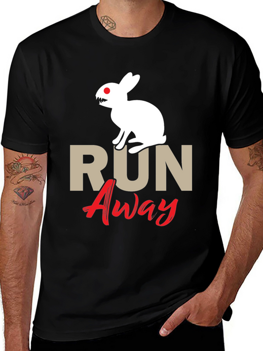 Camiseta Hombre Conejo Malvado Run Away