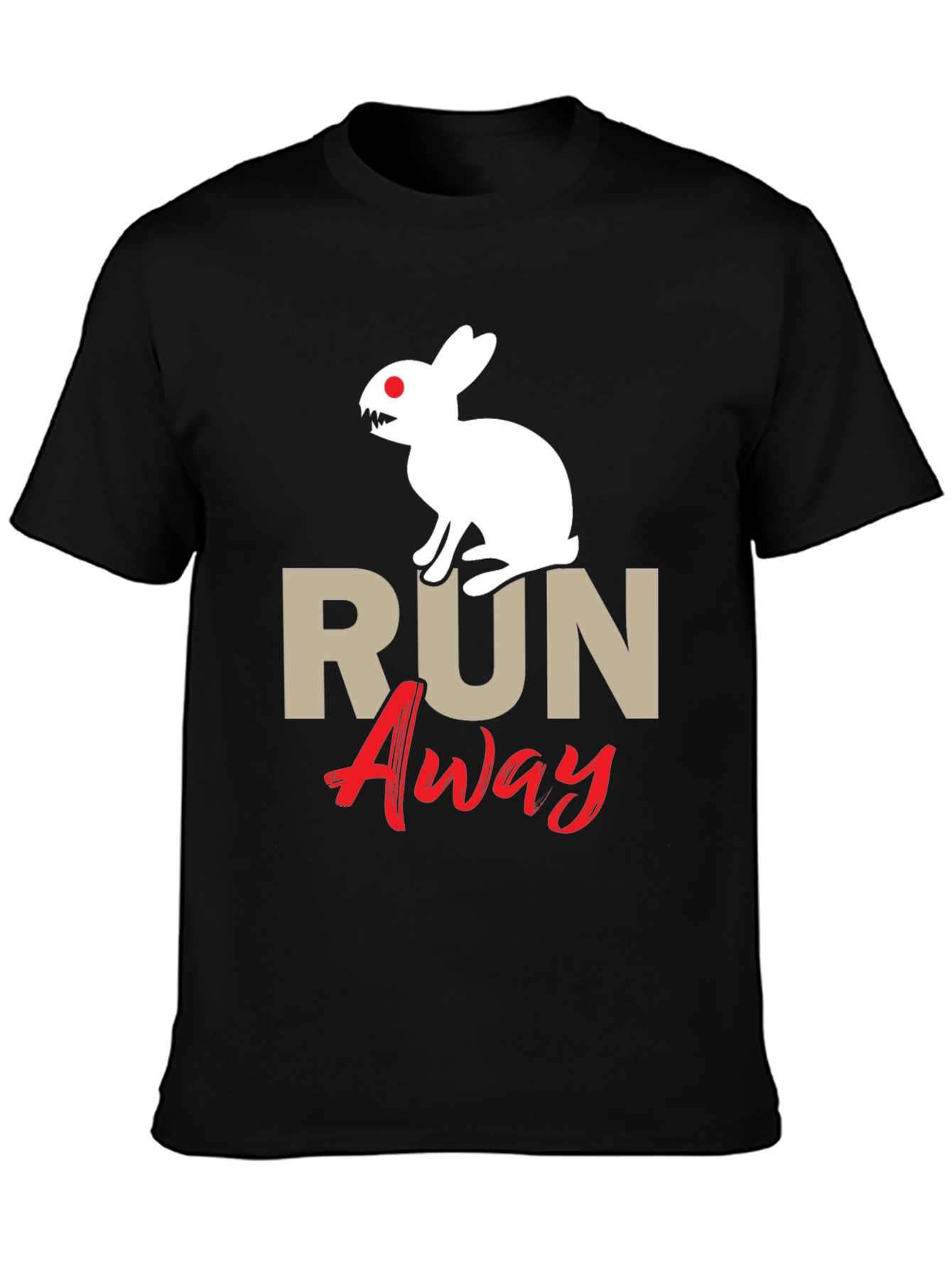 Camiseta Hombre Conejo Malvado Run Away