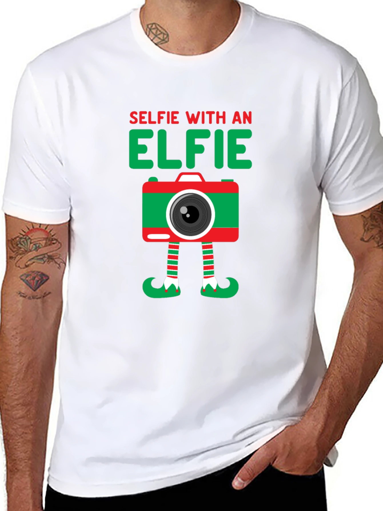 Camiseta Hombre Selfie with an Elfie