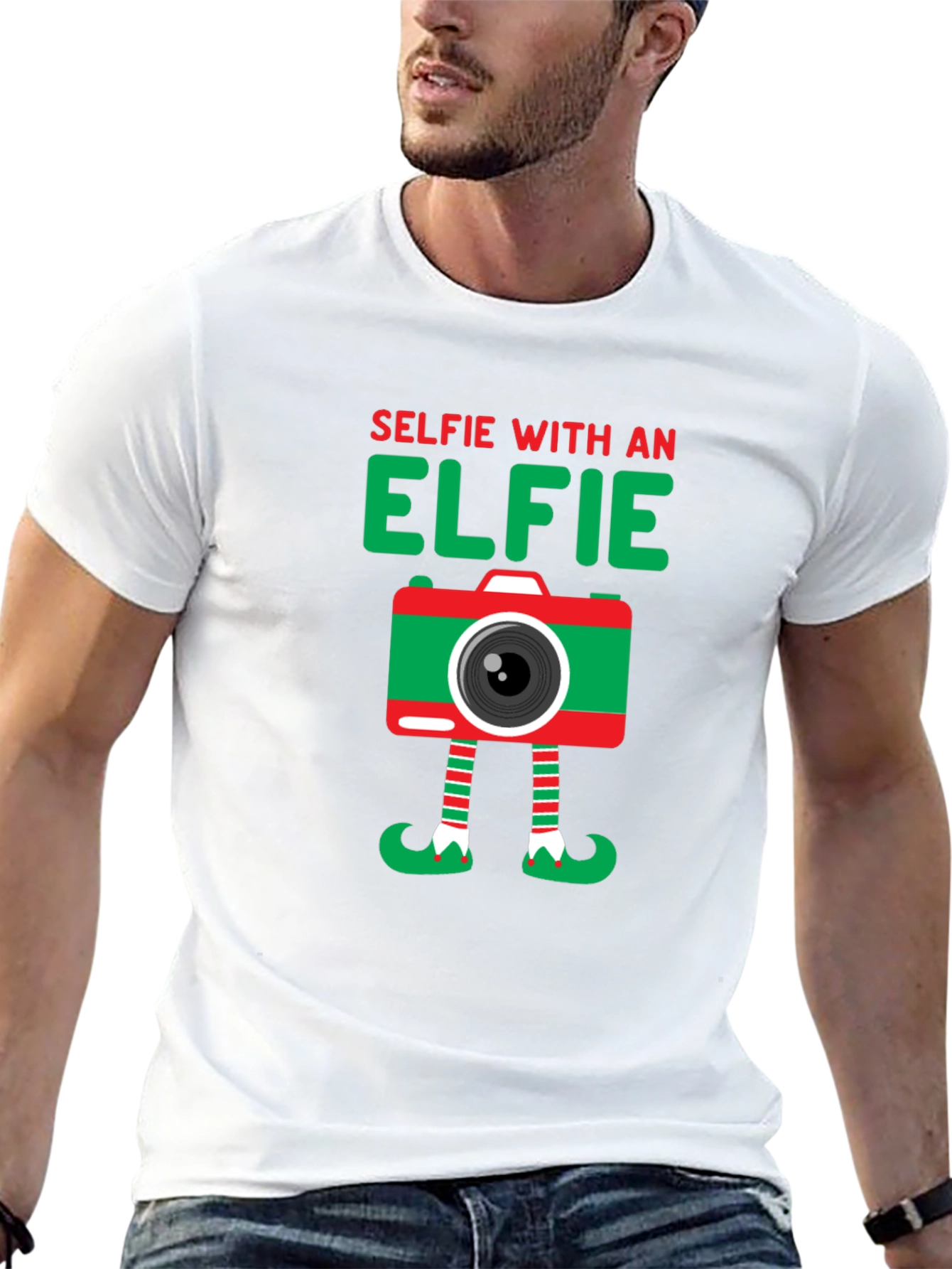 Camiseta Hombre Selfie with an Elfie