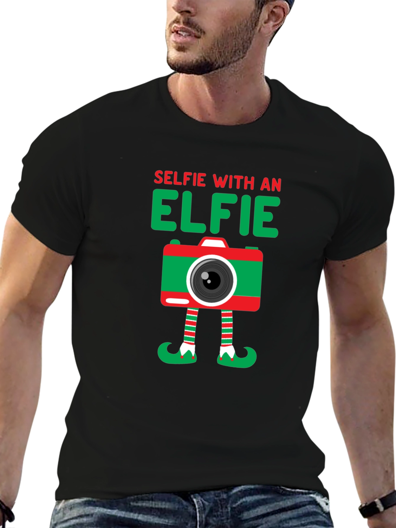 Camiseta Hombre Selfie with an Elfie
