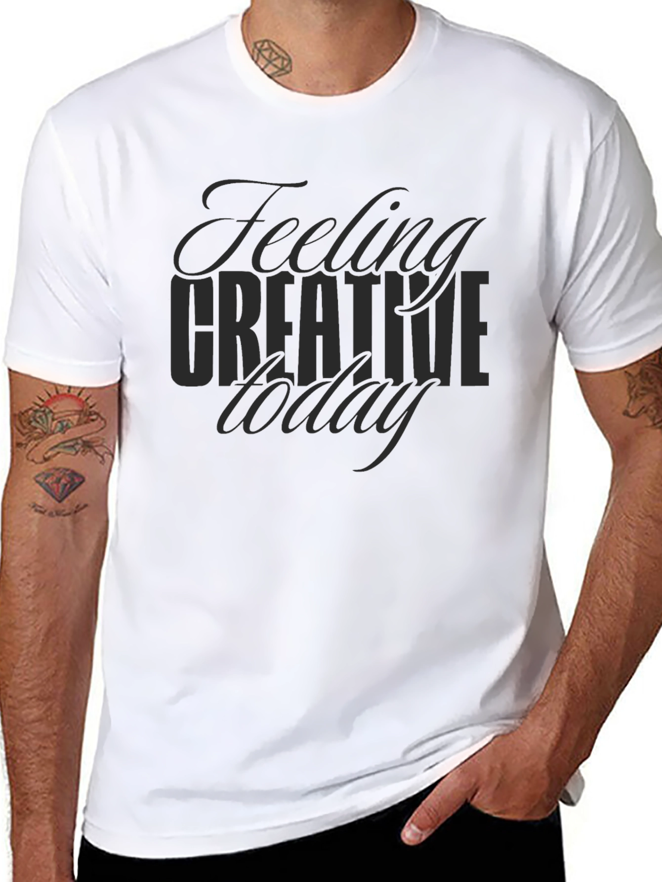Camiseta Negra Feeling Creative Today