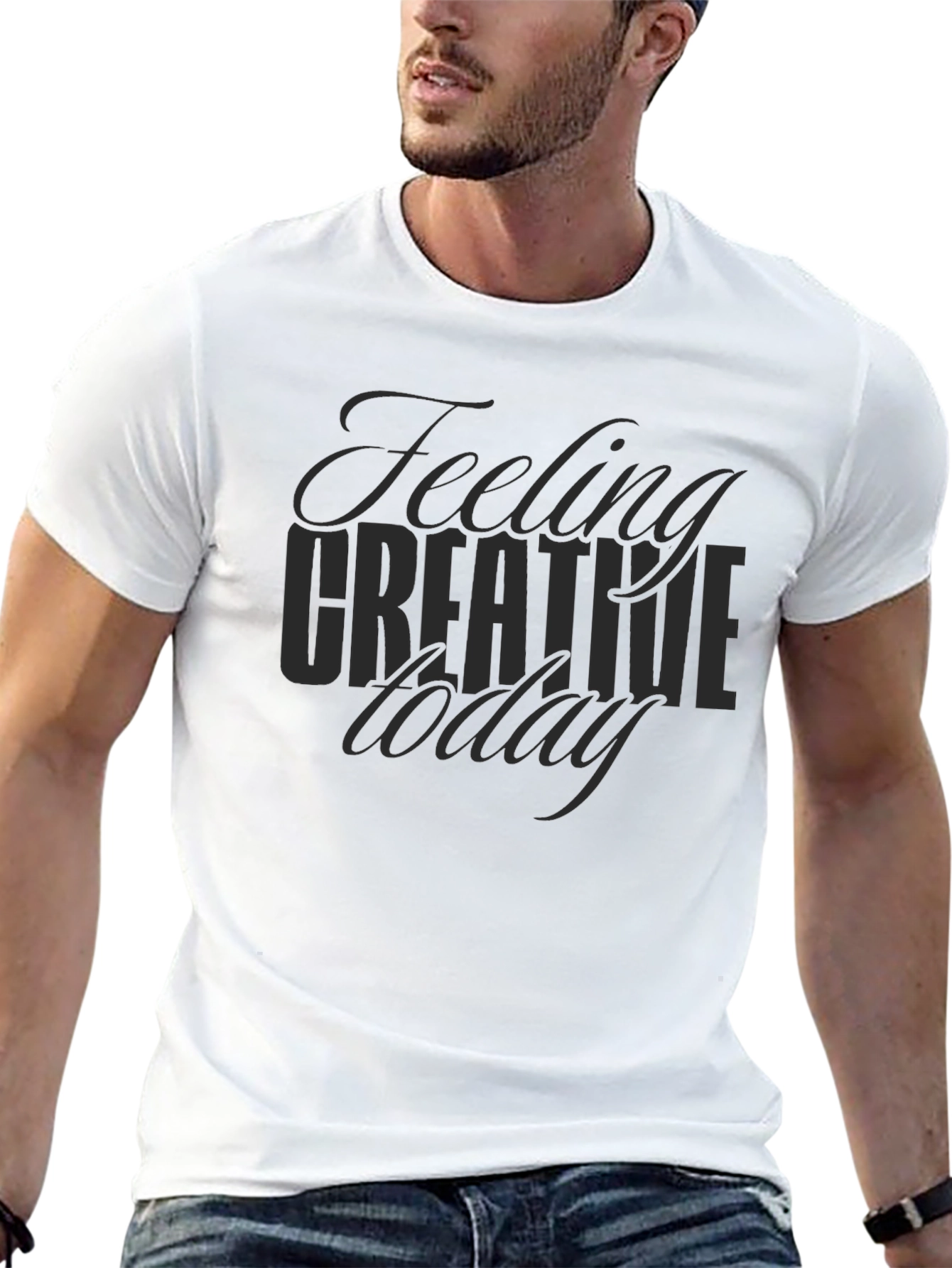 Camiseta Negra Feeling Creative Today