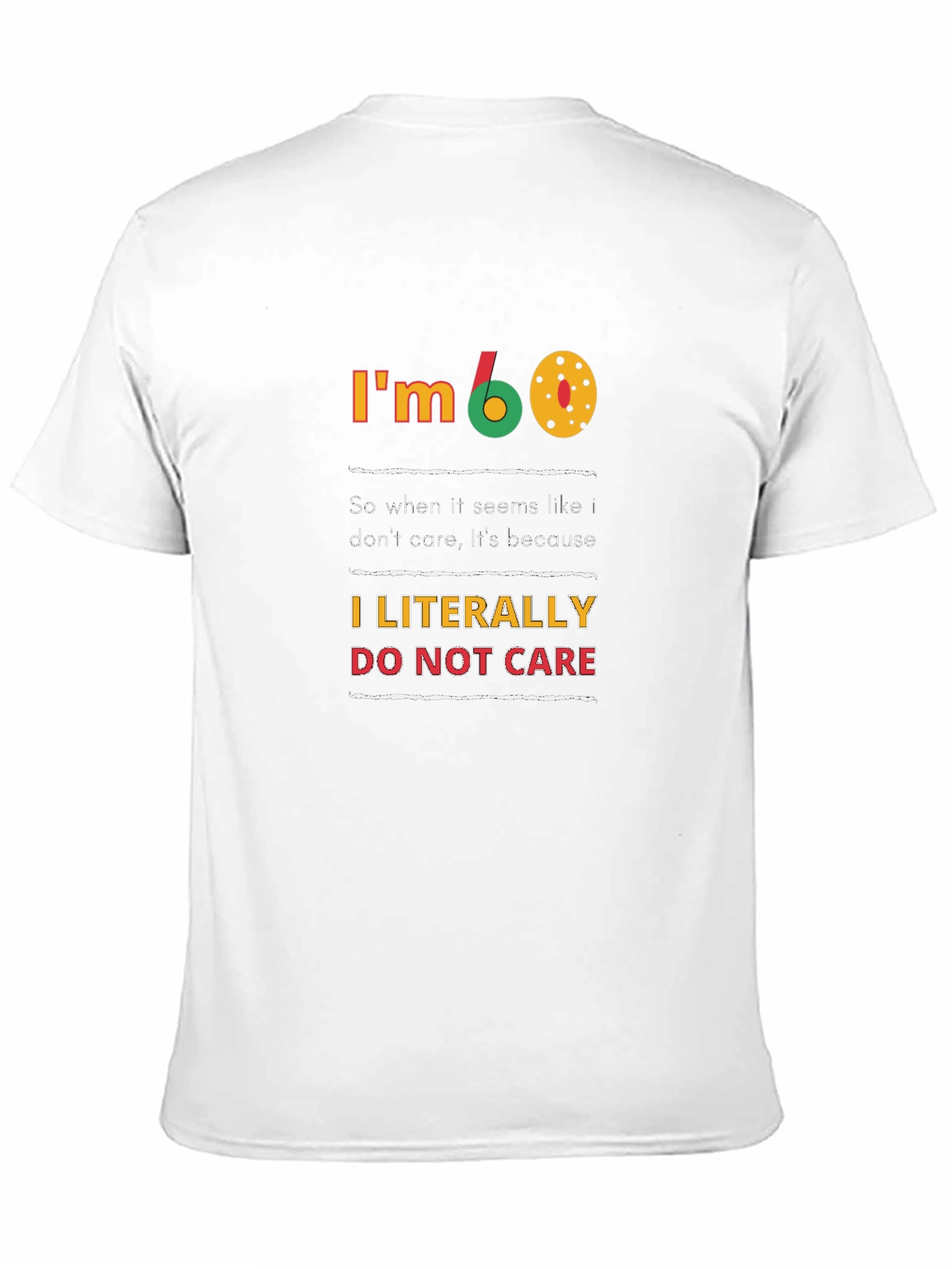 Camiseta divertida de 60 años