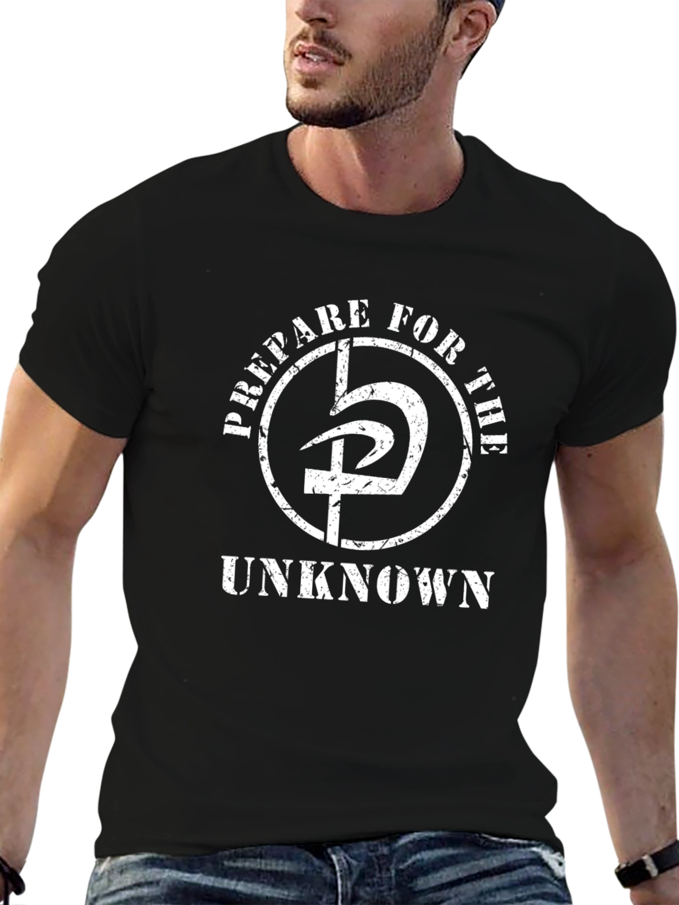 Camiseta Negra Prepare for the Unknown