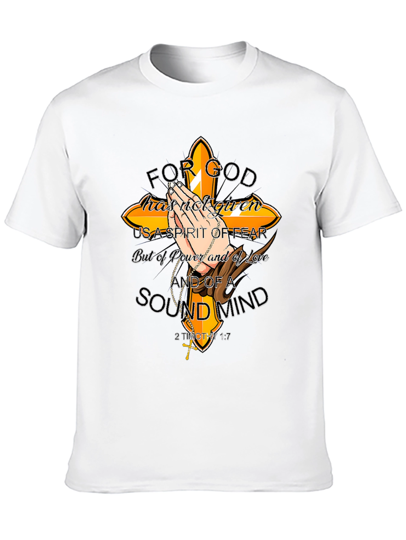 Camiseta Cristiana Negra: Espíritu y Amor