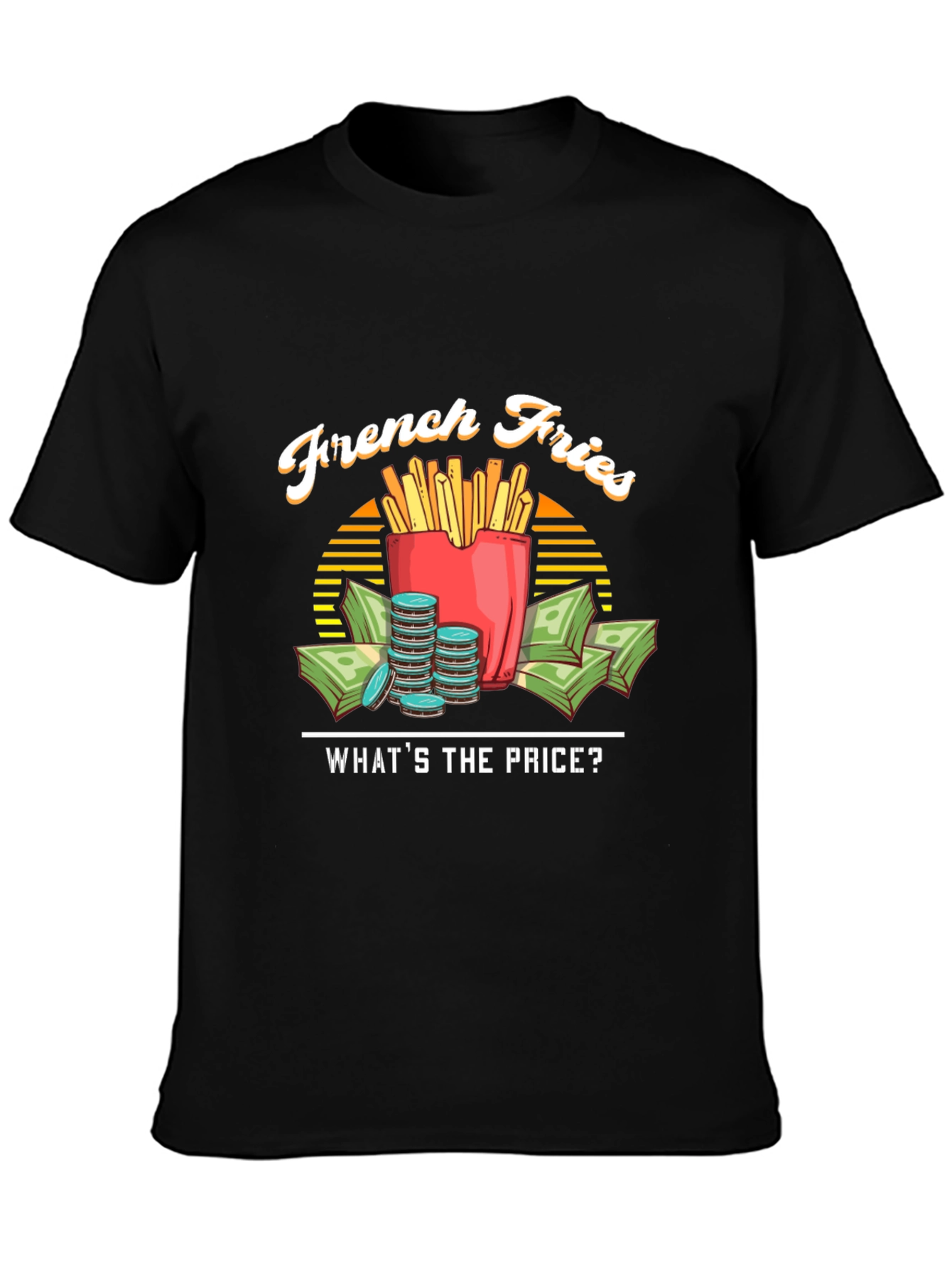 Camiseta Negra: Papas Fritas y ¿Cuál es el Precio?