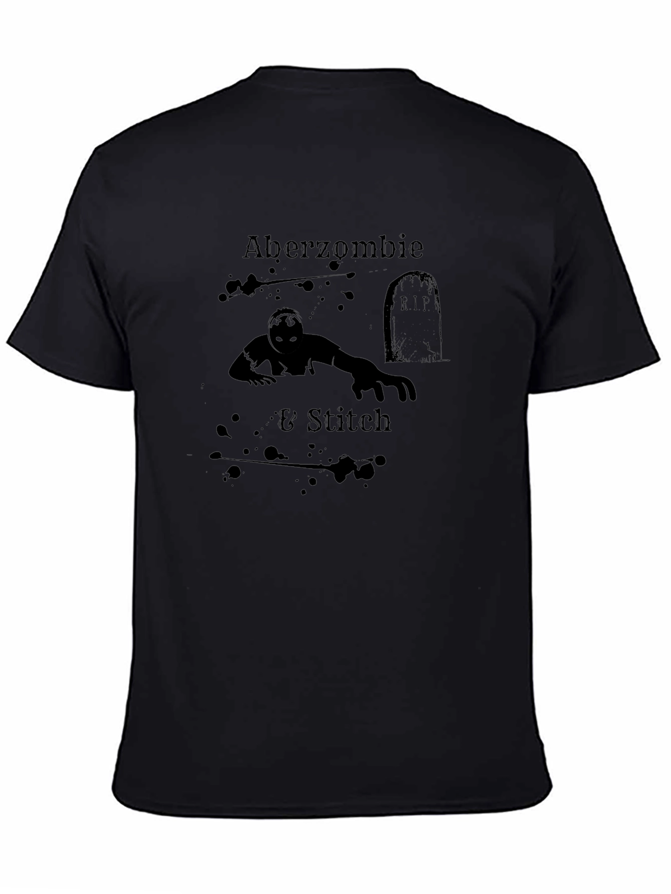 Camiseta Negra Aberzombie & Stitch