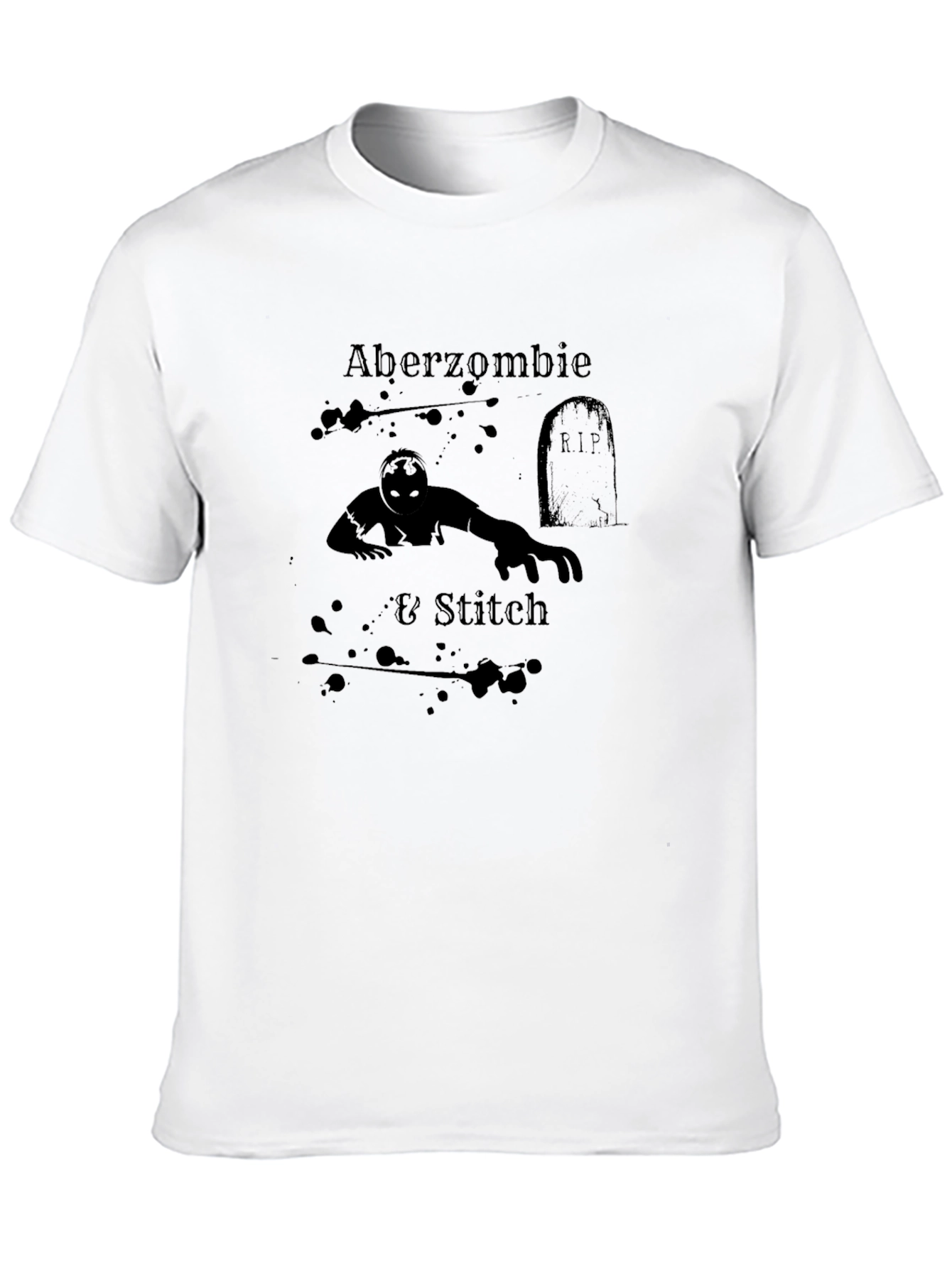 Camiseta Negra Aberzombie & Stitch