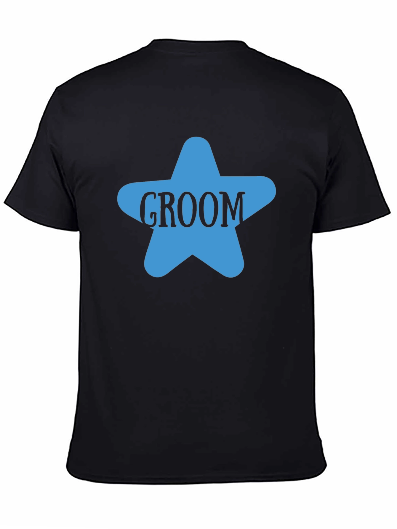 Camiseta Negra Groom Estrella Azul