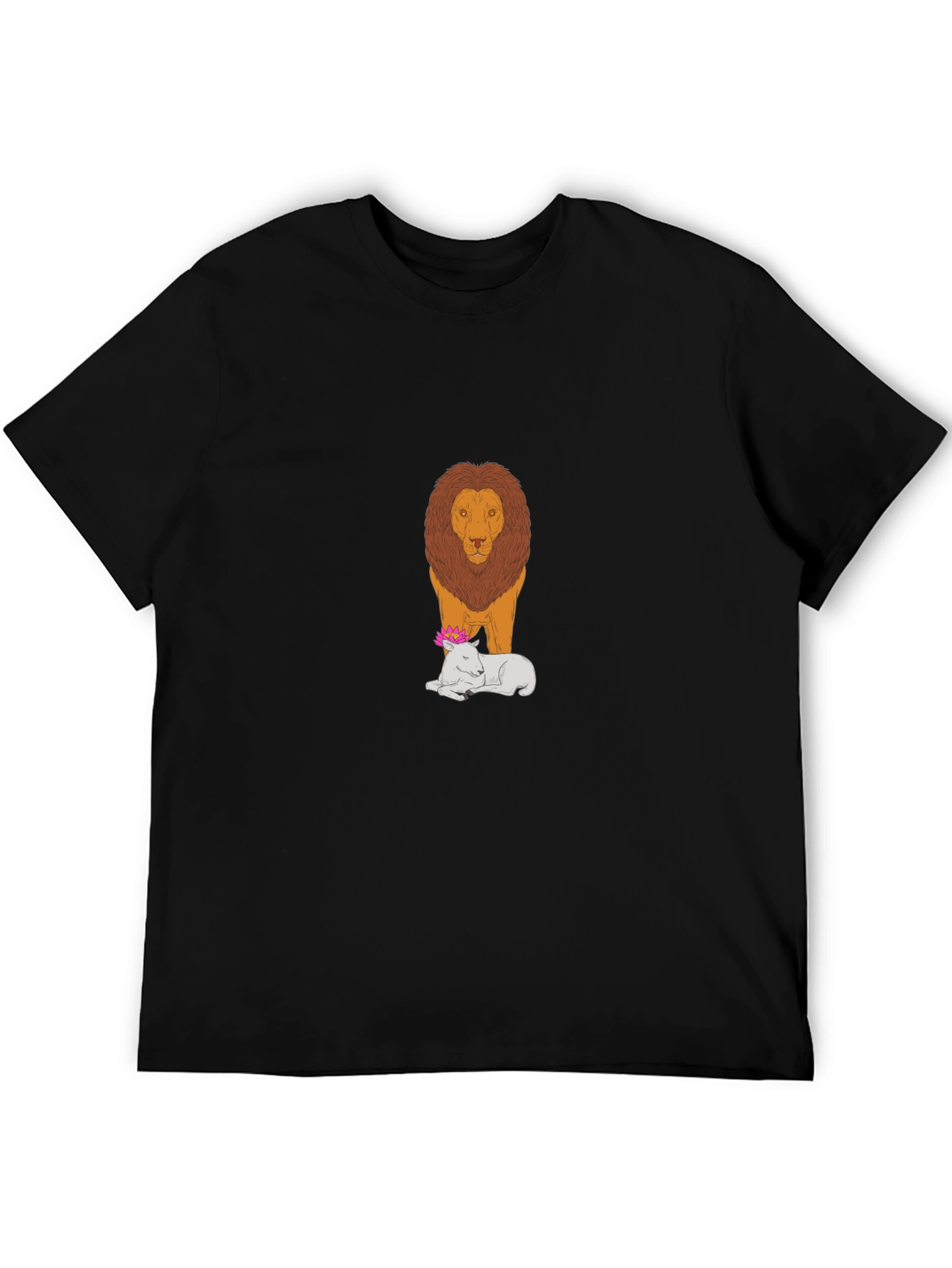 Camiseta Hombre León y Cordero
