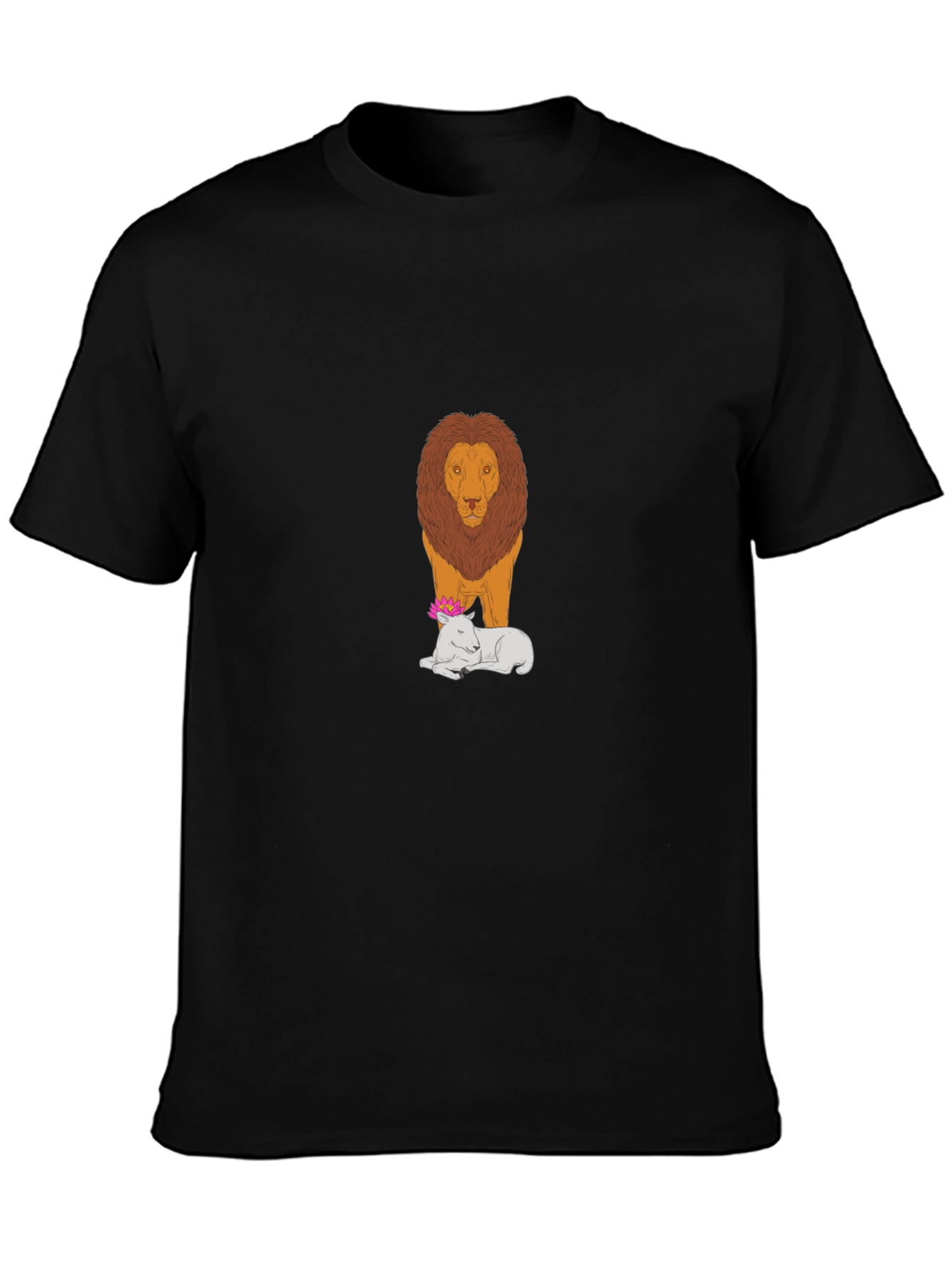 Camiseta Hombre León y Cordero