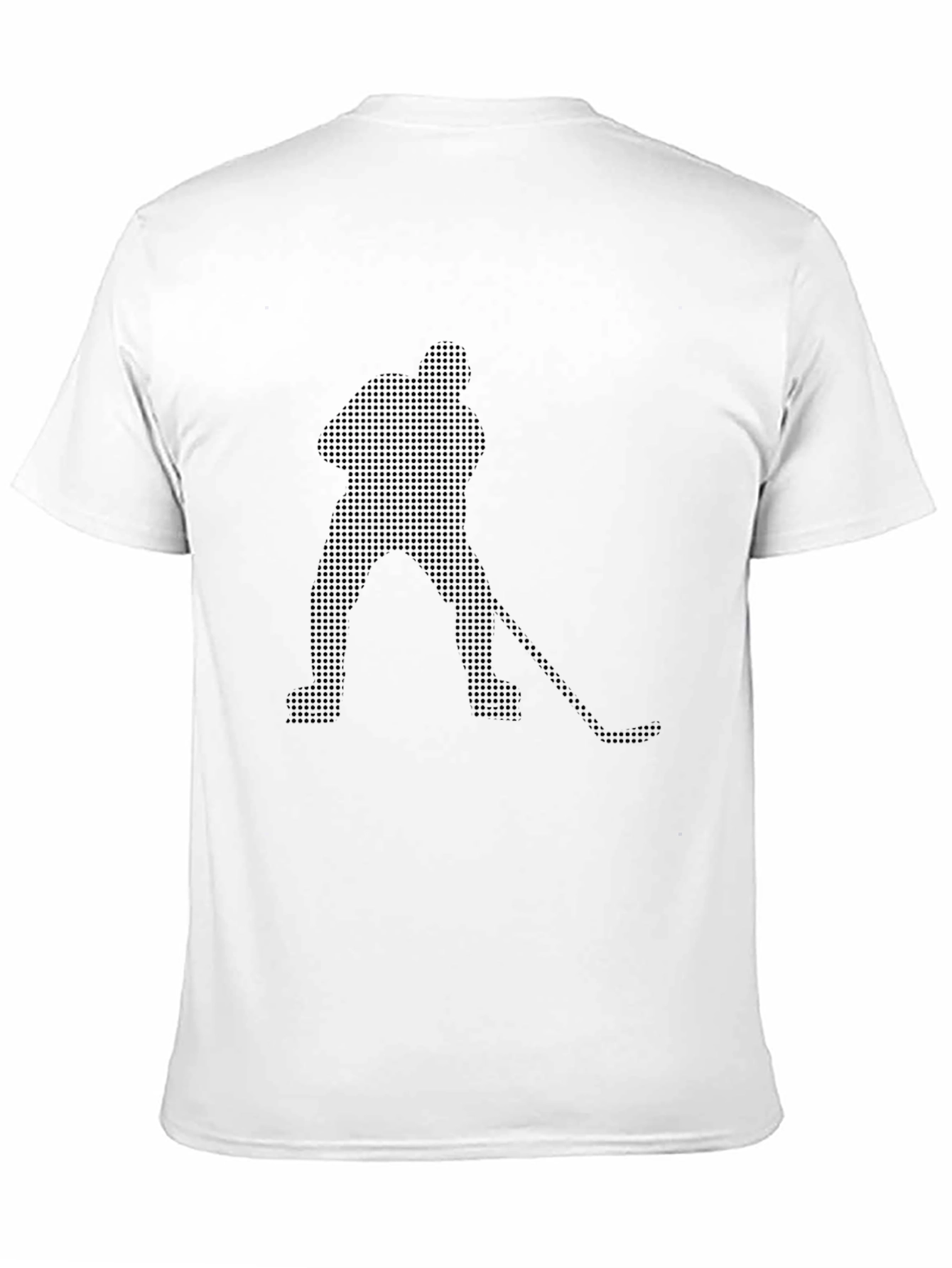Camiseta Negra Hombre Hockey Estilo Pixelado