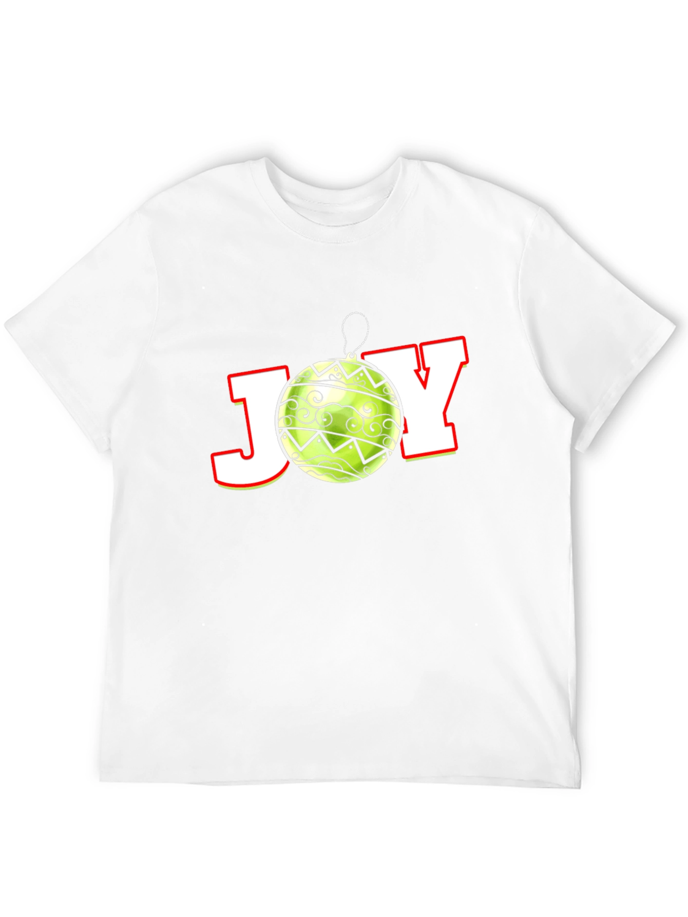 Camiseta Negra Festiva de Navidad JOY