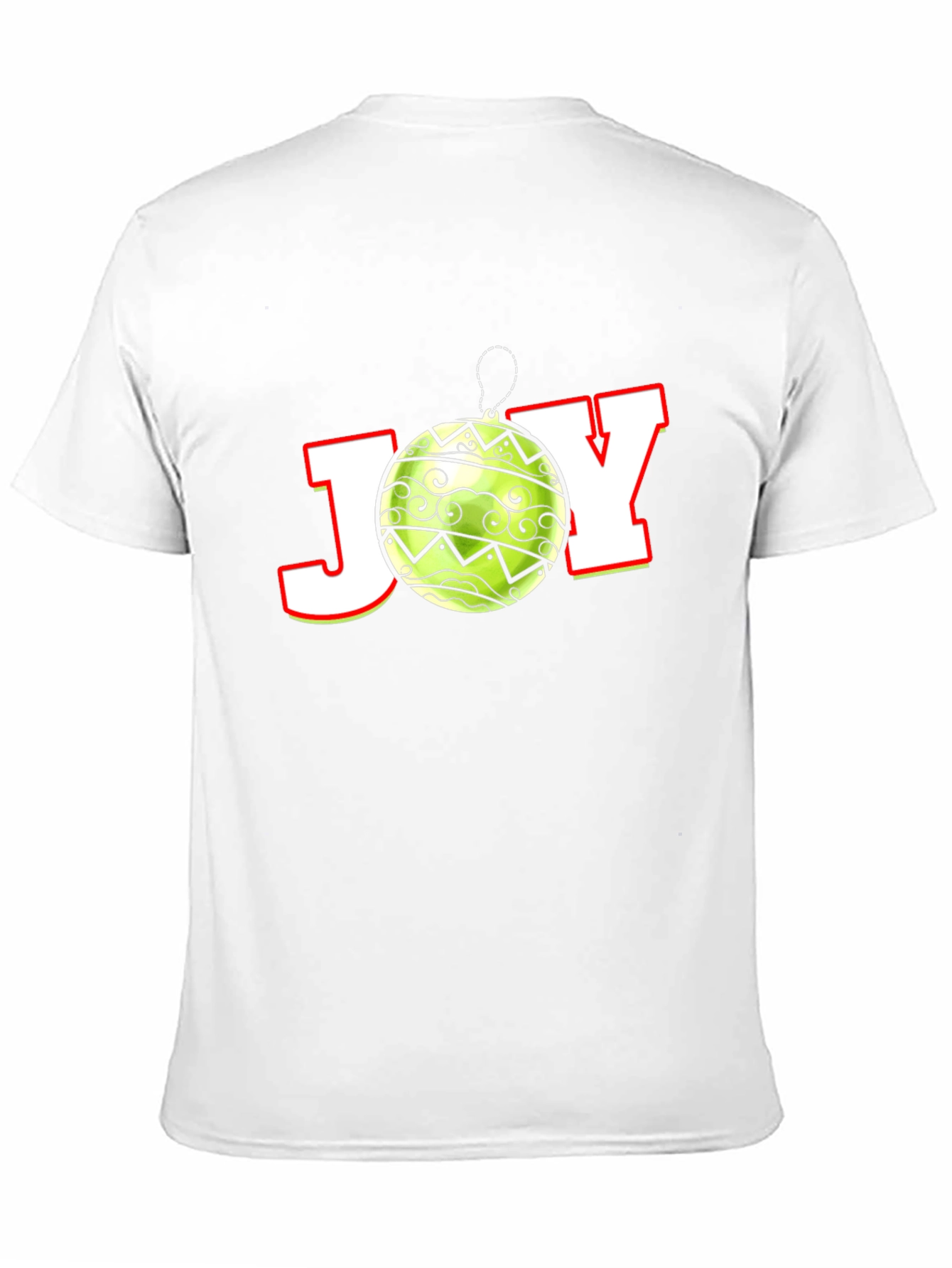 Camiseta Negra Festiva de Navidad JOY