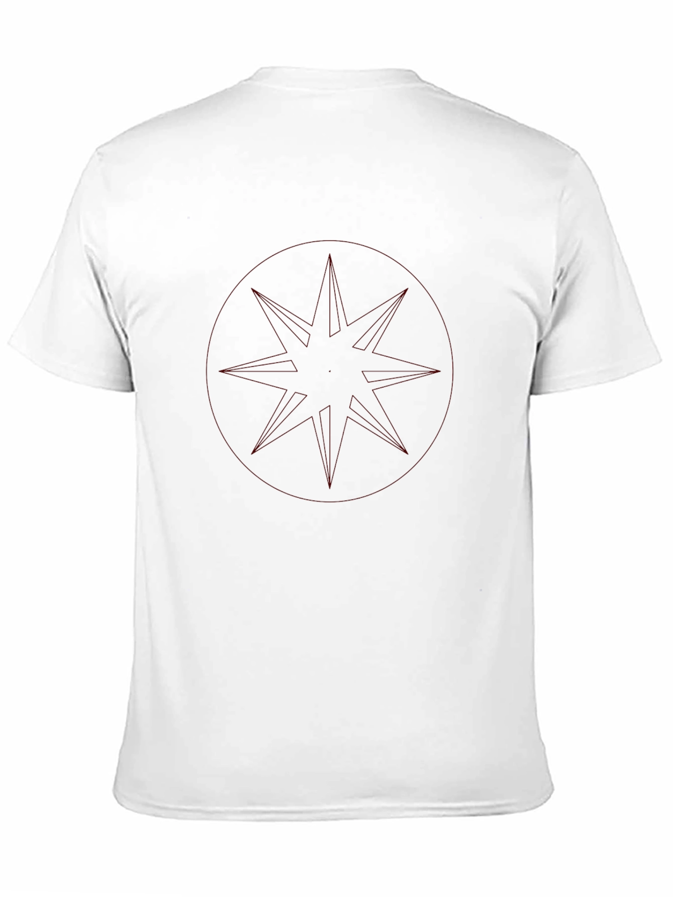 Camiseta Negra con Diseño Circular Abstracto