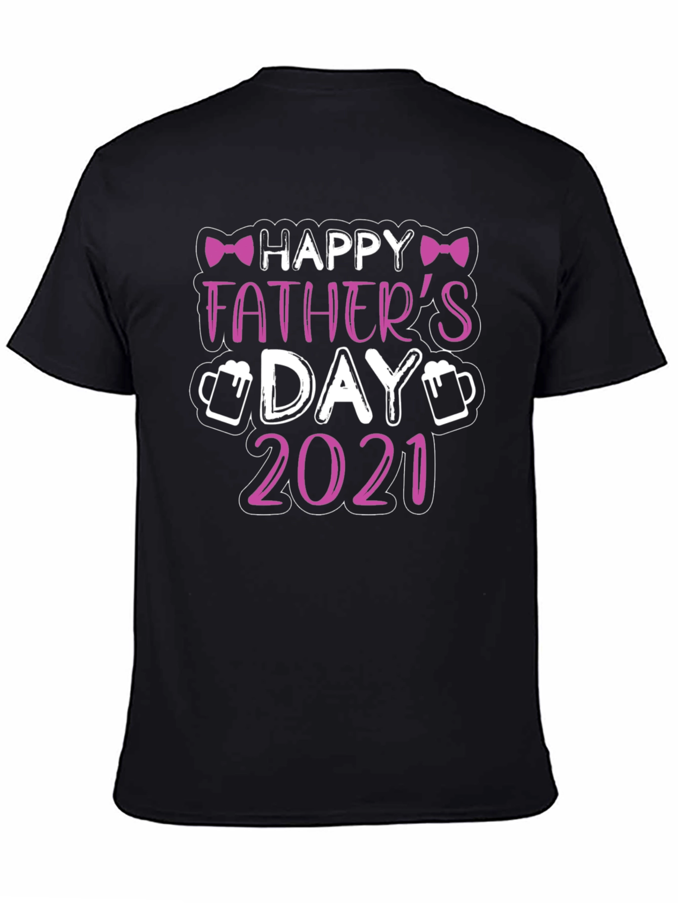 Camiseta Negra Feliz Día del Padre 2021