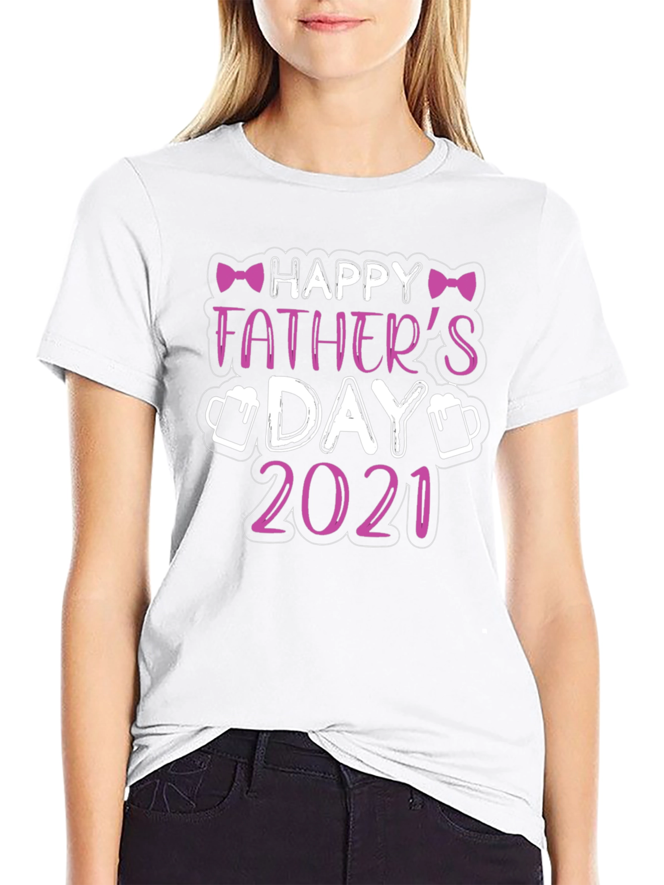 Camiseta Negra Feliz Día del Padre 2021