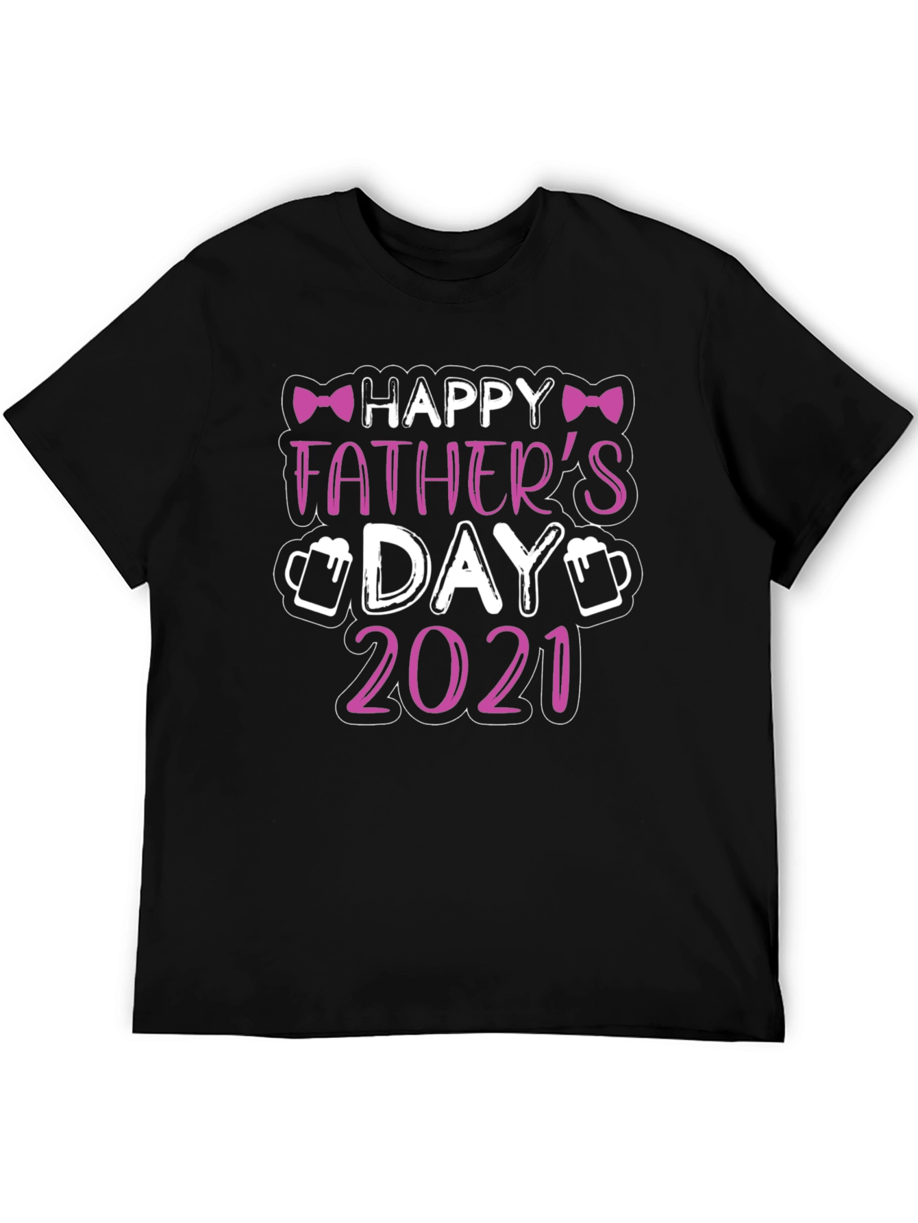 Camiseta Negra Feliz Día del Padre 2021