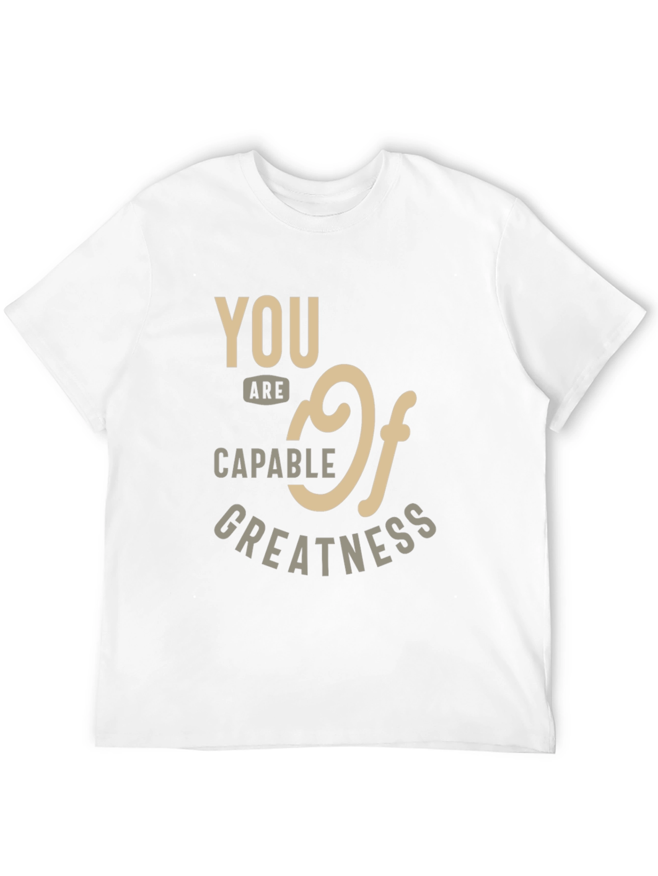 Camiseta Negra: Eres Capaz de Grandeza