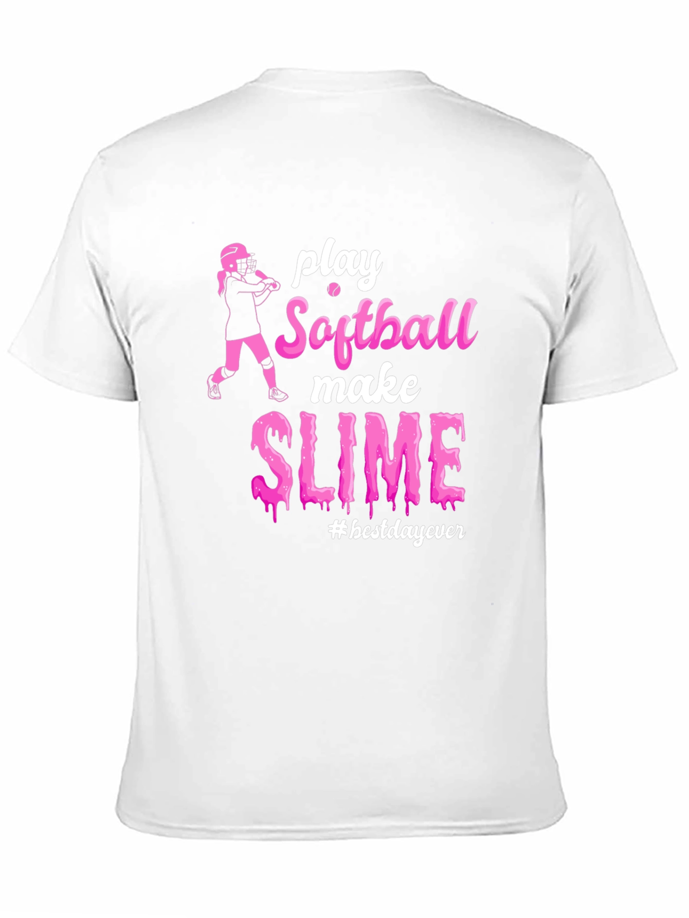 Camiseta Negra Softball Slime #bestdayever