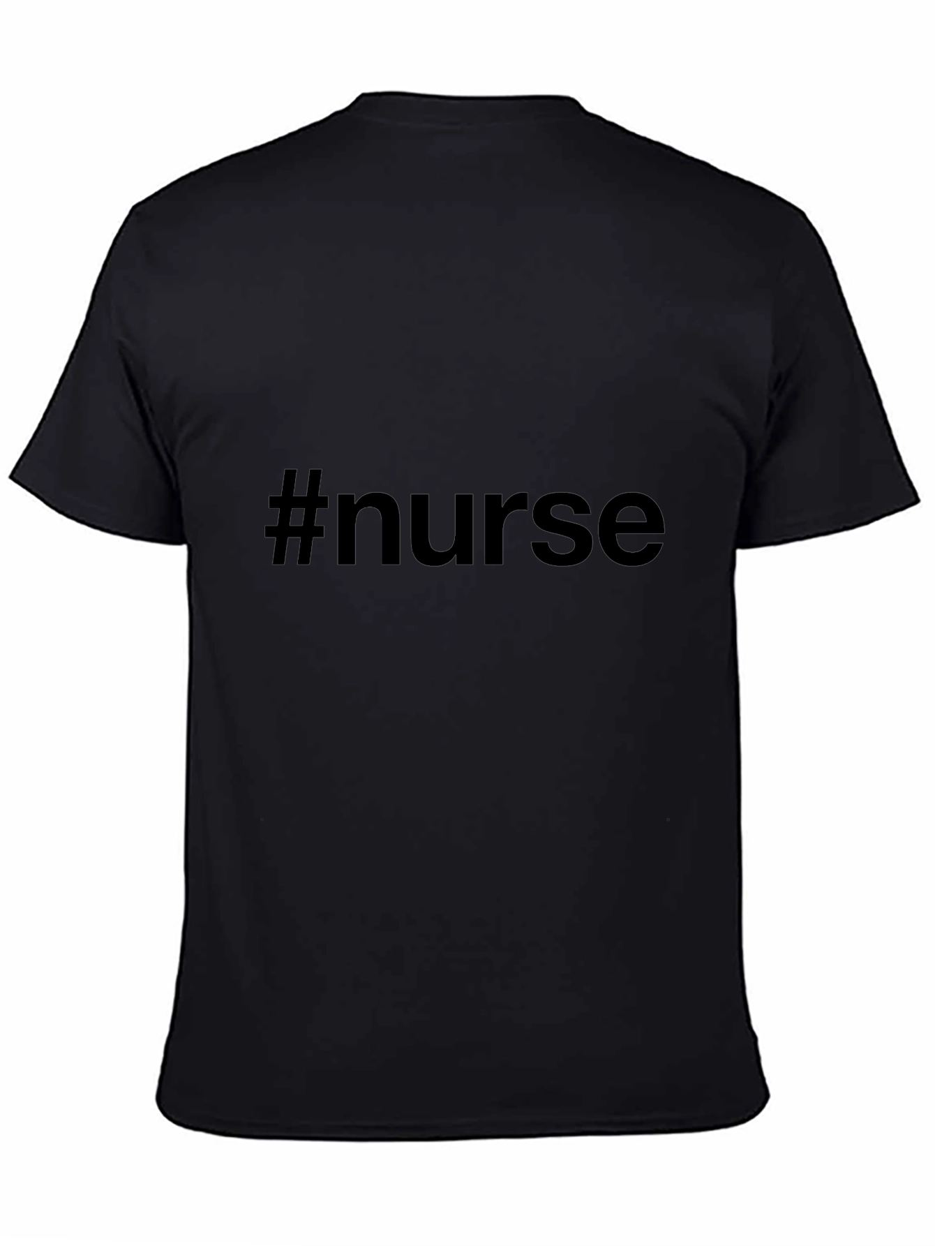 Camiseta Negra #nurse Unisex