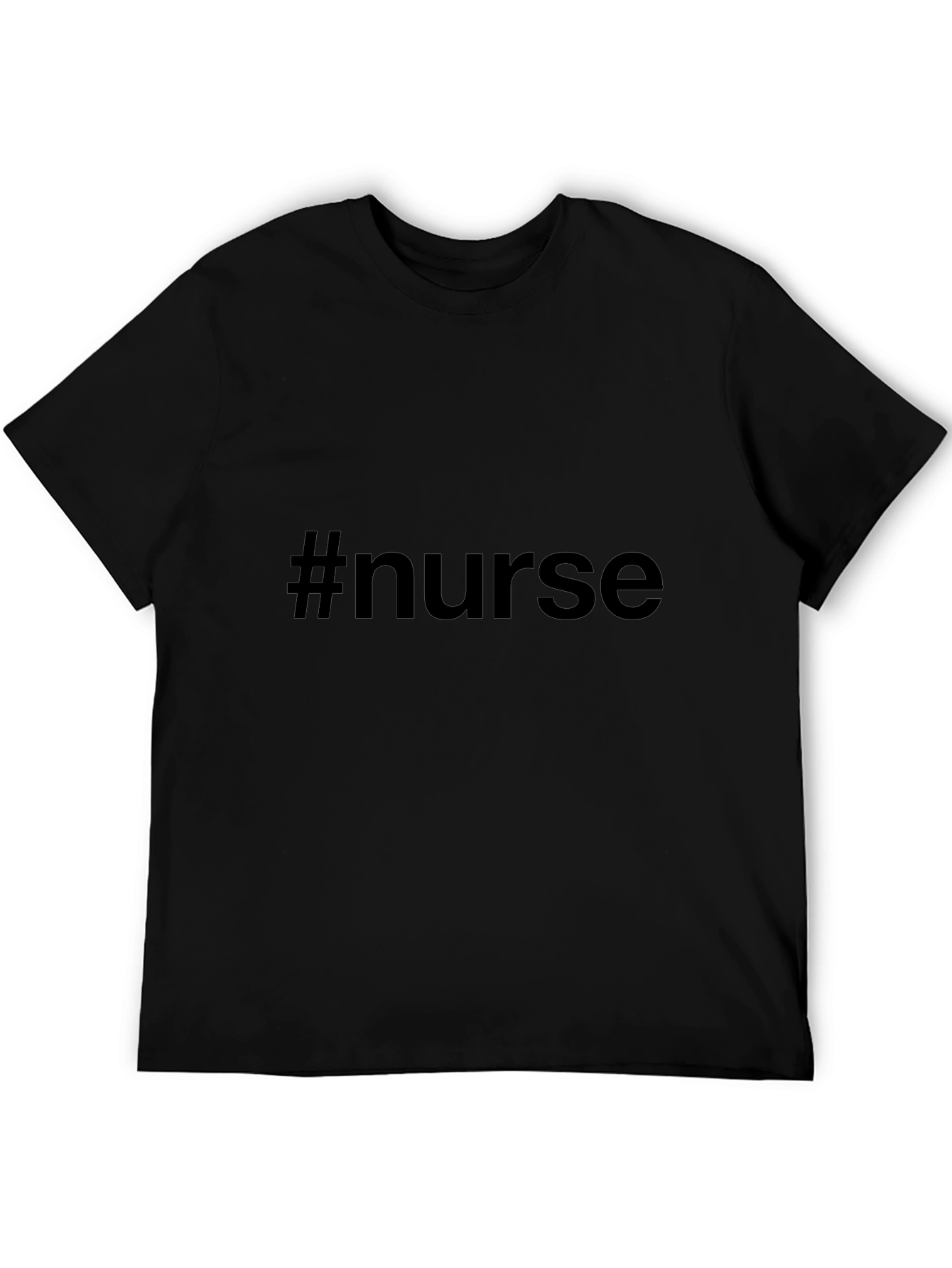 Camiseta Negra #nurse Unisex