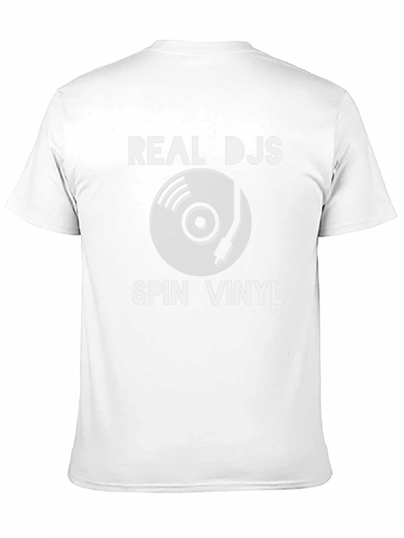 Camiseta Negra: Real DJs Spin Vinyl