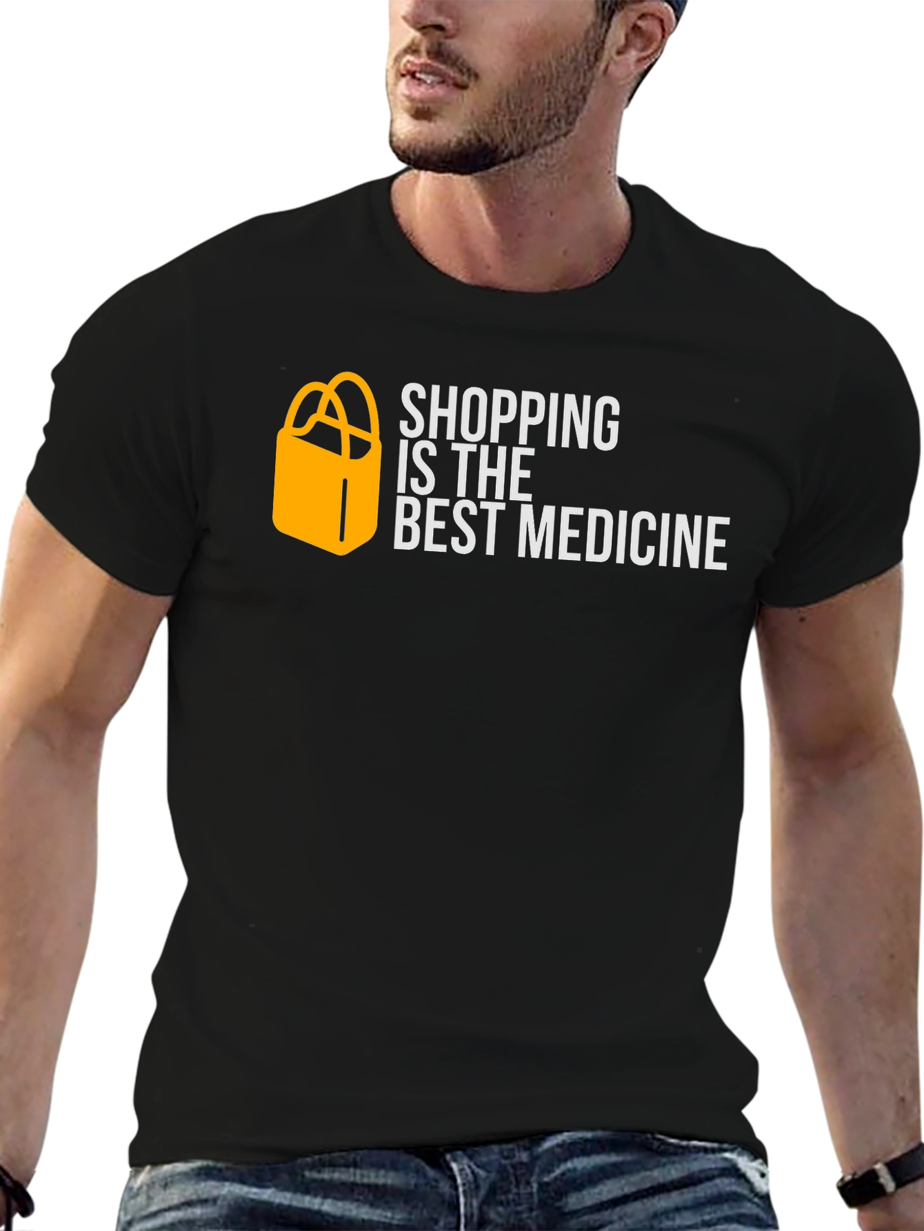 Camiseta Negra: Shopping la Mejor Medicina