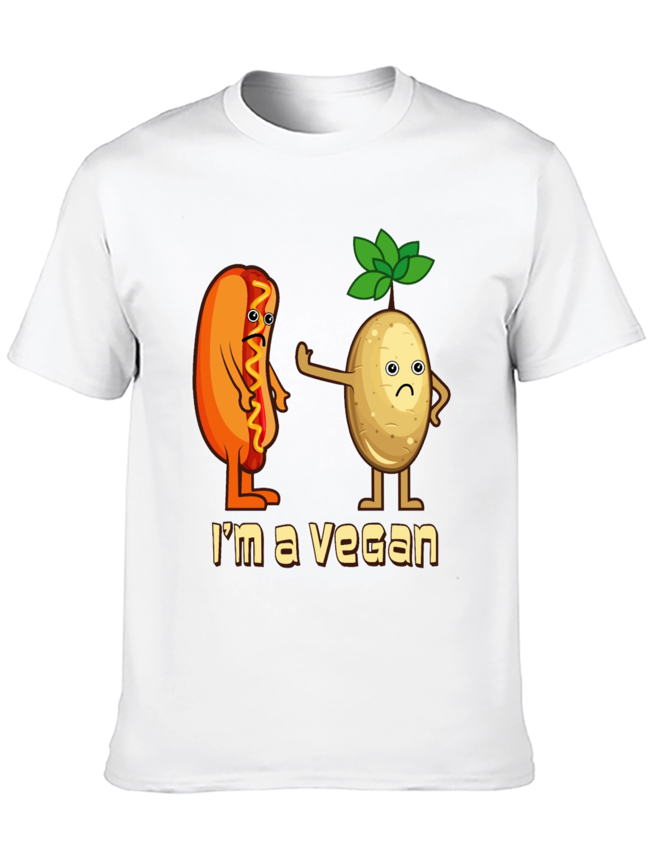 Camiseta Negra Vegana con Diseño Divertido