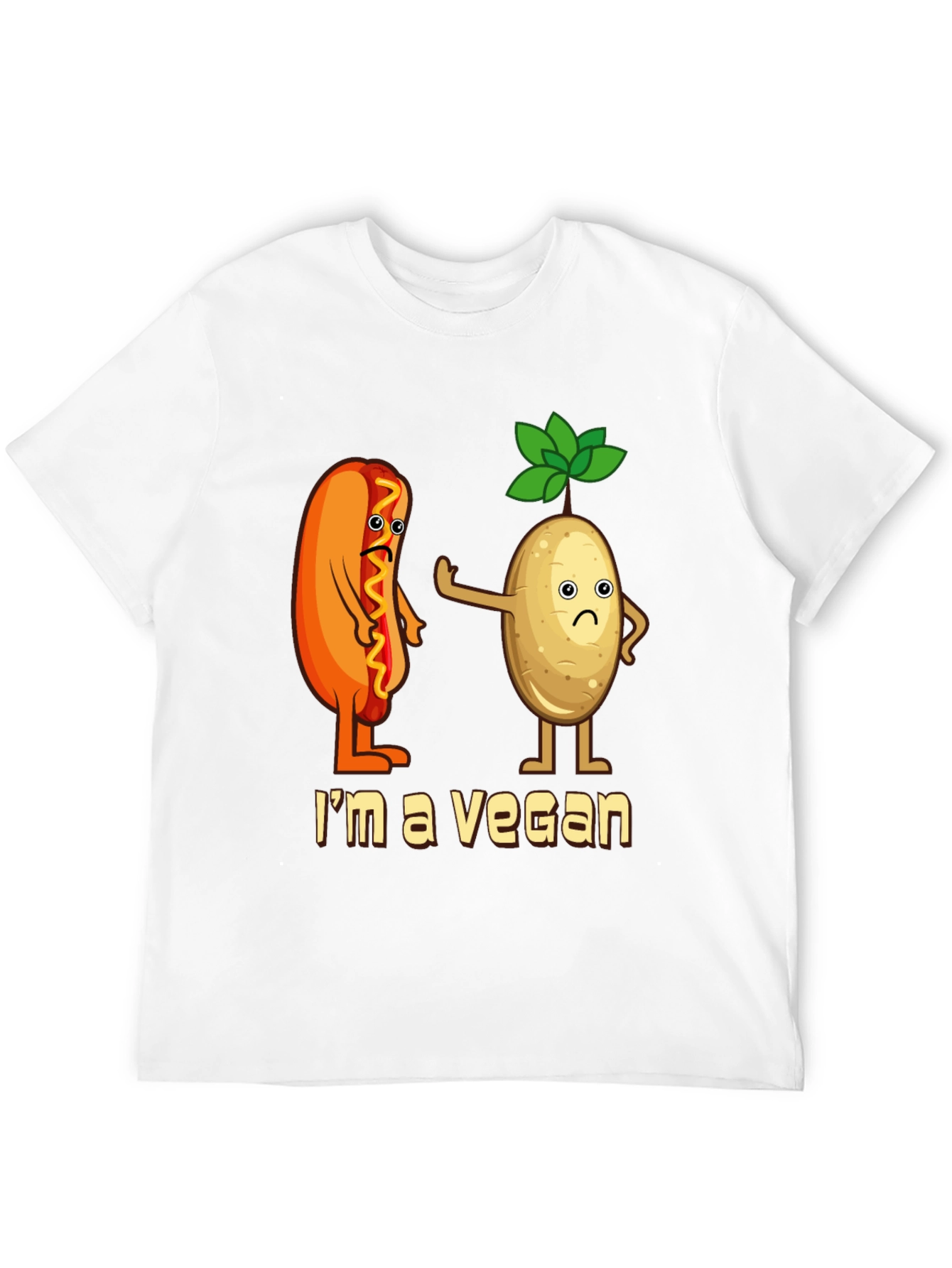 Camiseta Negra Vegana con Diseño Divertido