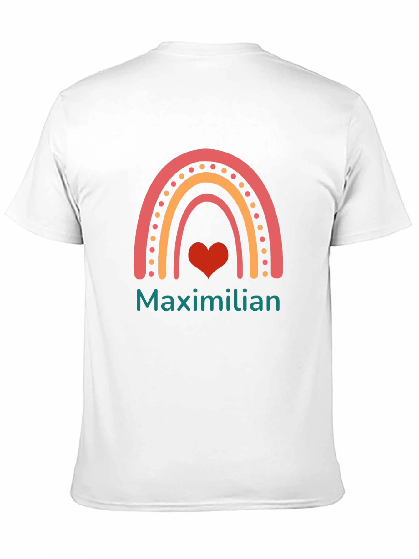 Camiseta Negra con Diseño de Arcoíris Maximilian