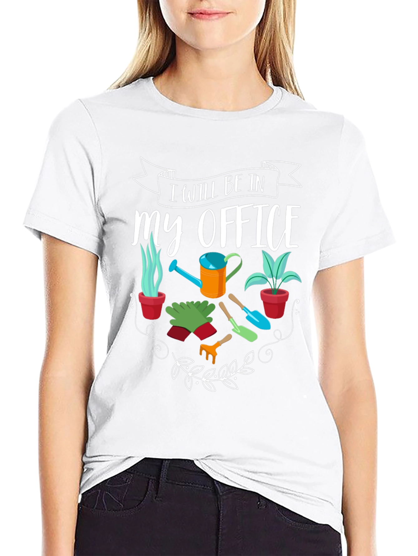 Camiseta Jardinero: Estaré en mi Oficina - Regalo Ideal