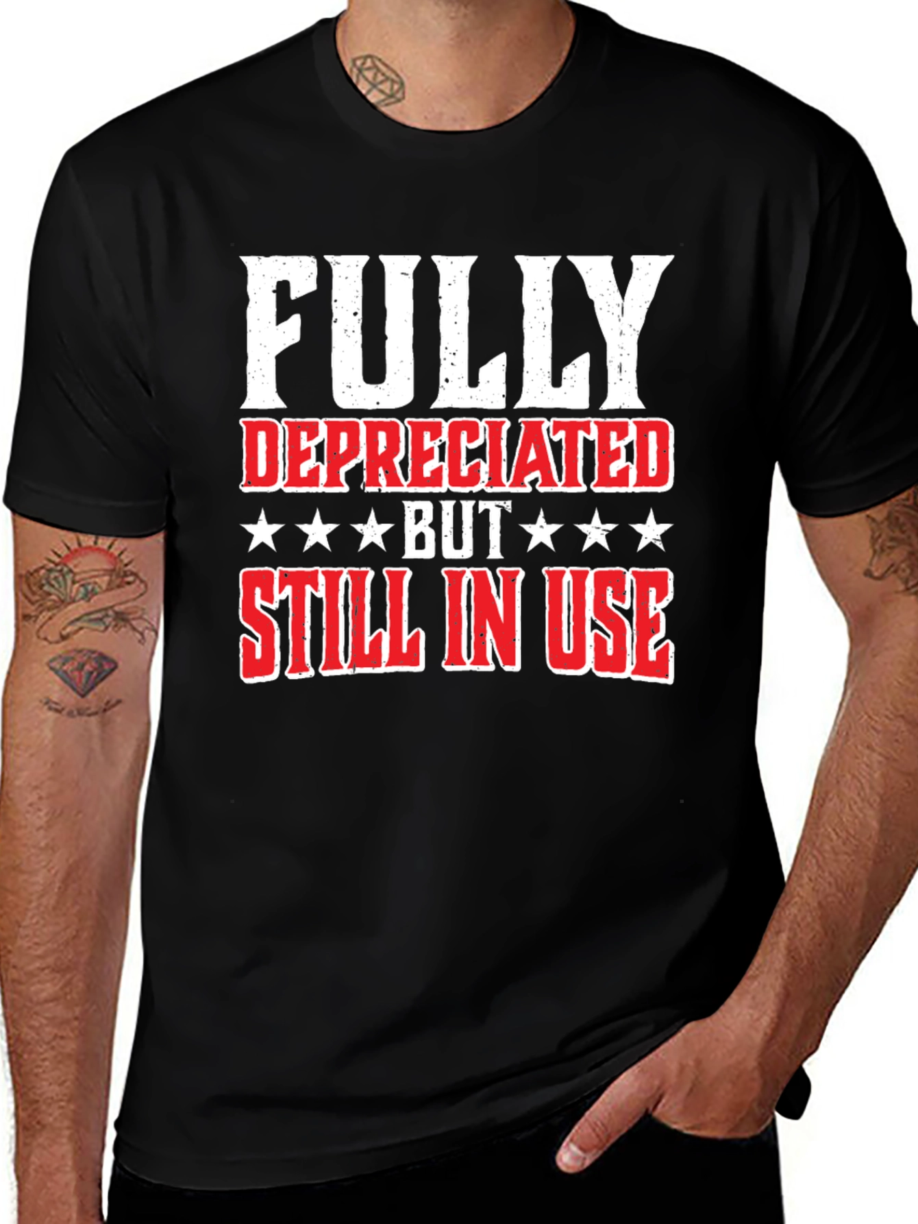 Camiseta Hombre: Totalmente Amortizada - Aún en Uso