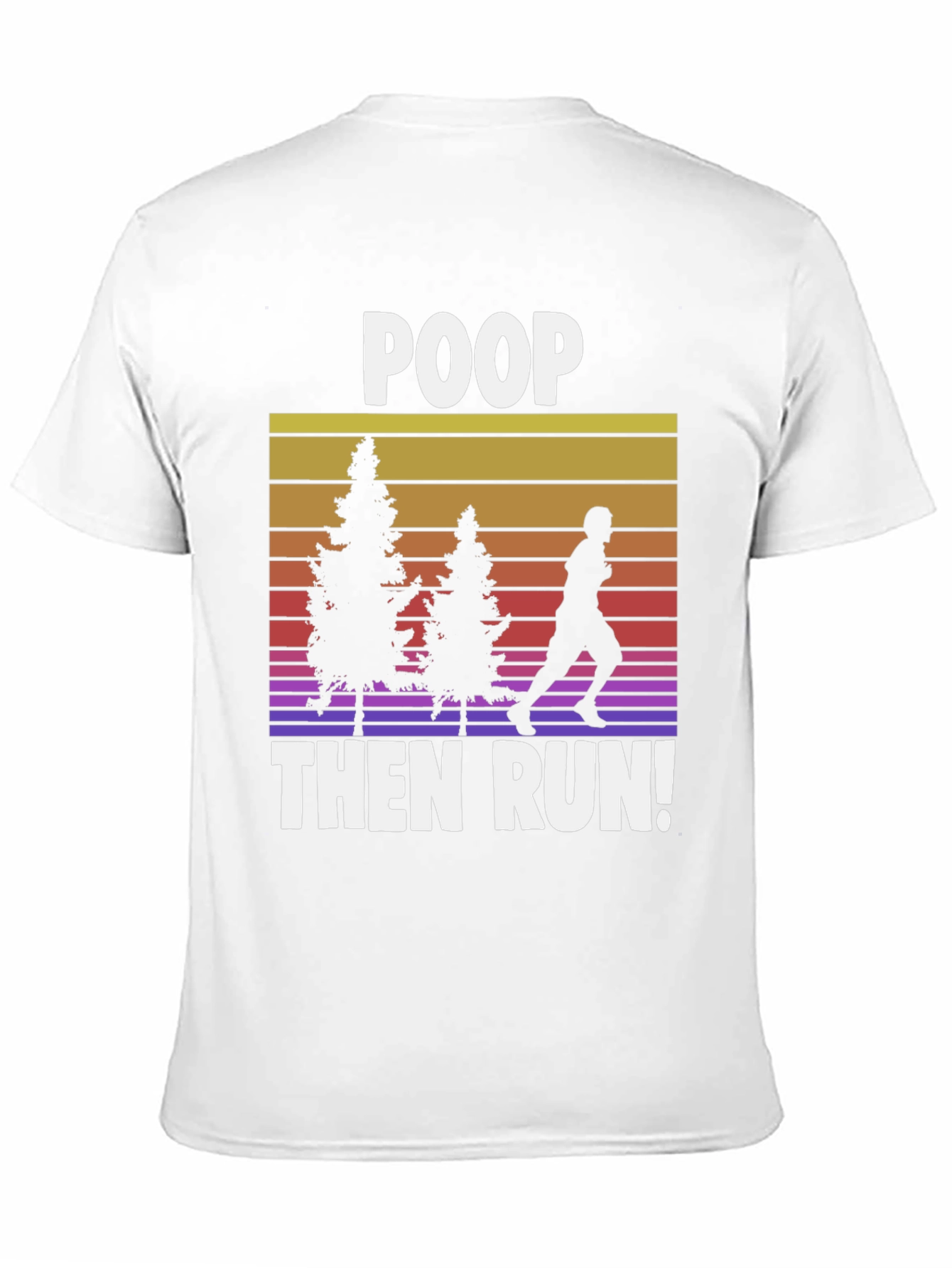 Camiseta Negra: Poop Then Run!