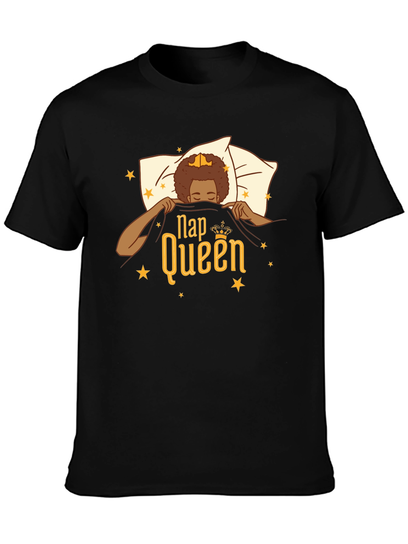 Camiseta Negra Nap Queen