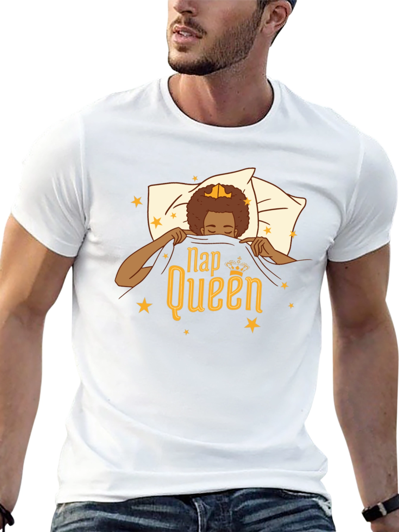 Camiseta Negra Nap Queen