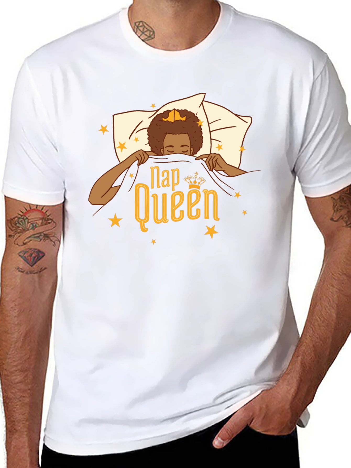Camiseta Negra Nap Queen