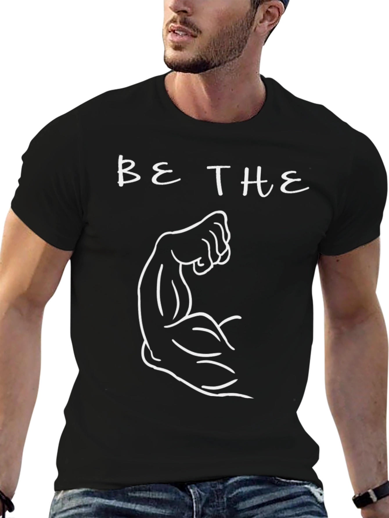 Camiseta Negra Be The Muscle para Hombre