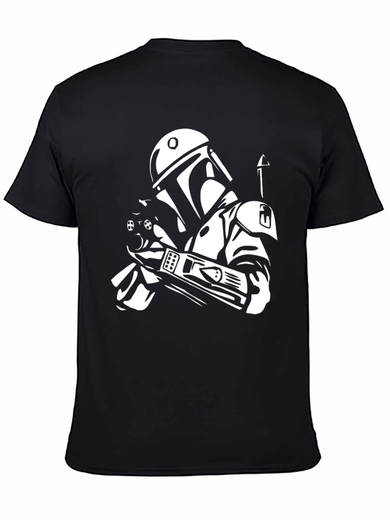 Camiseta Negra Star Wars Boba Fett para Hombre