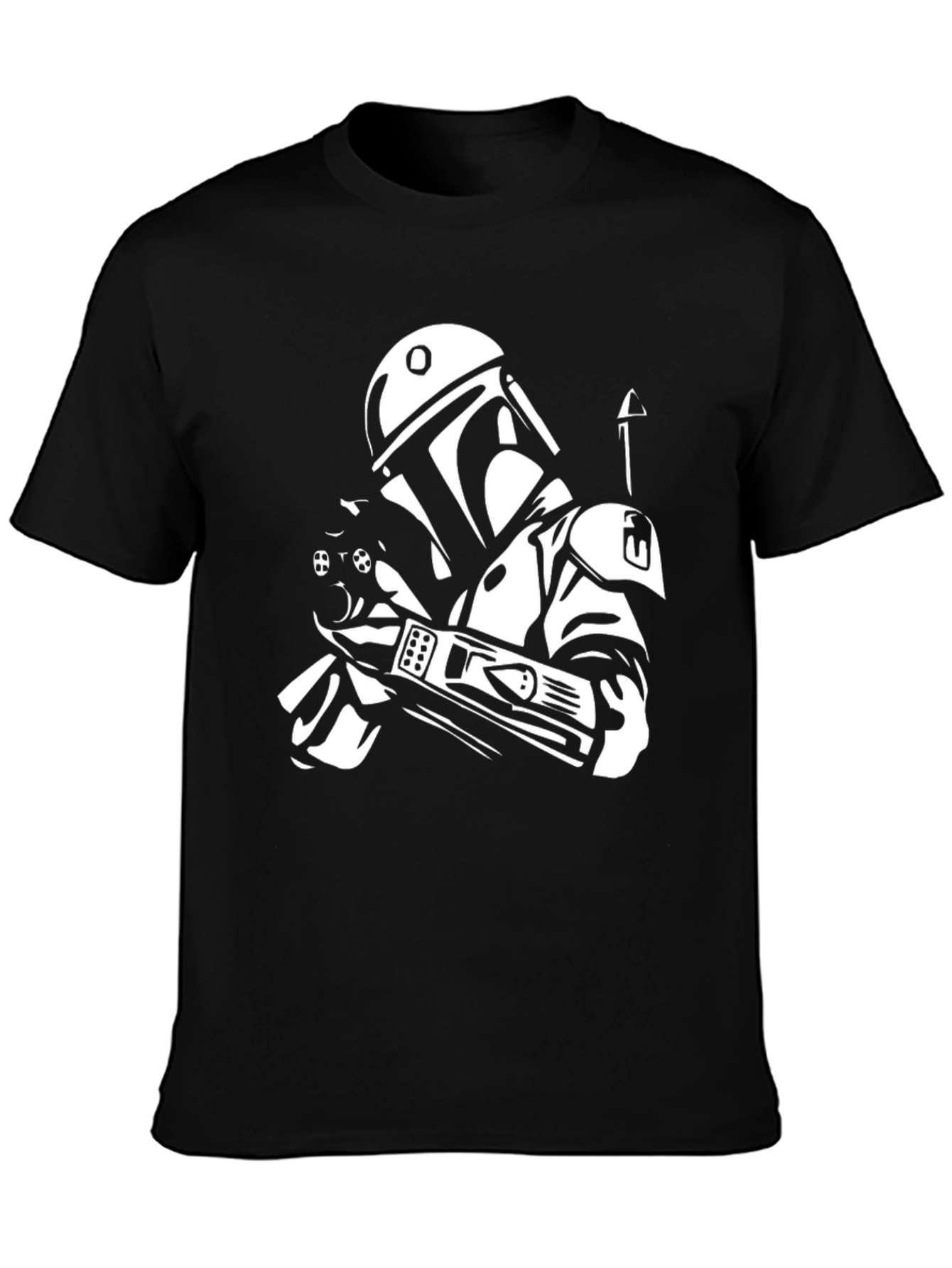 Camiseta Negra Star Wars Boba Fett para Hombre