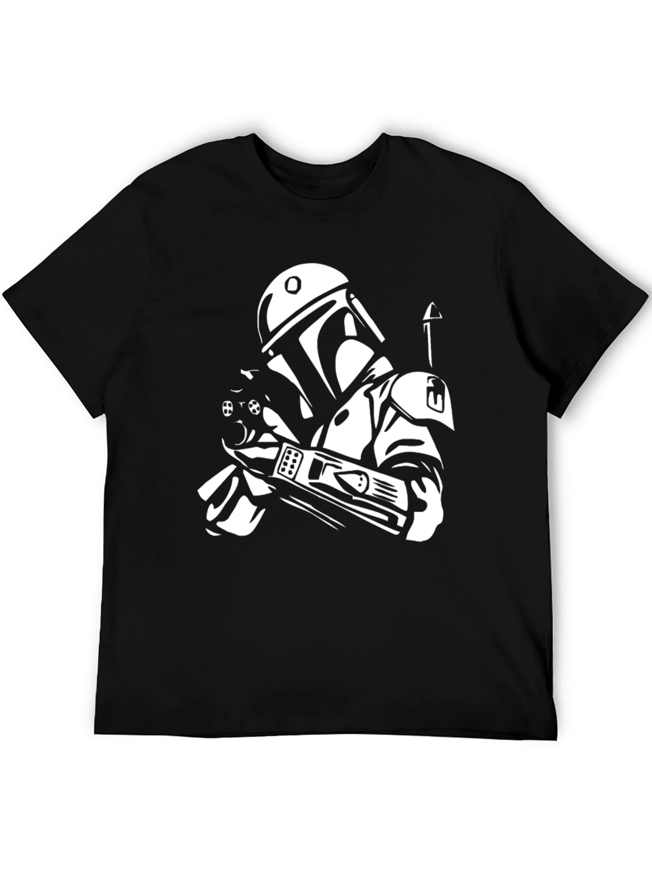 Camiseta Negra Star Wars Boba Fett para Hombre